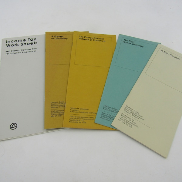 Vintage Telephone Brochures   Bell System - AT&T   1979 and 1981