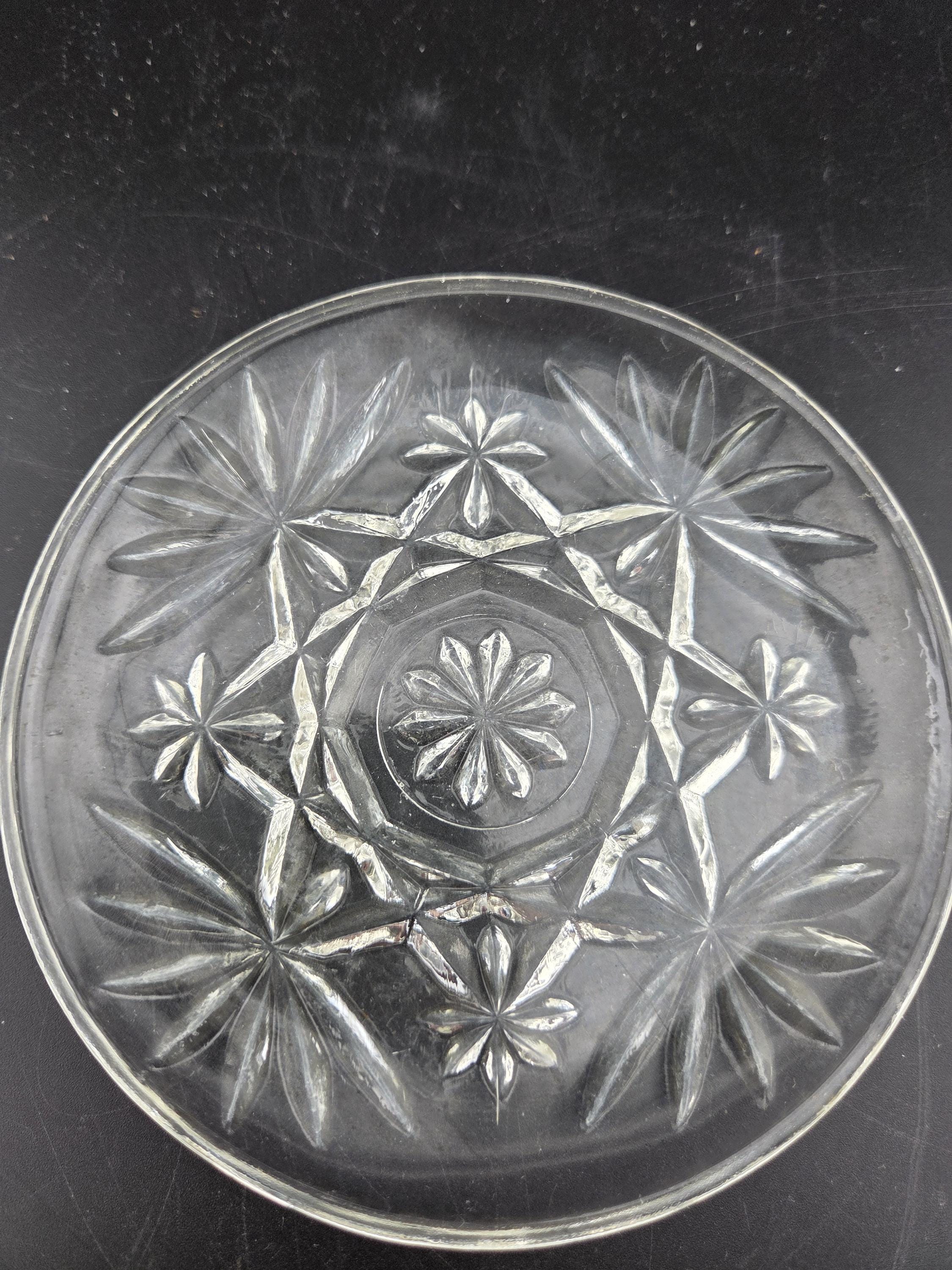 Vintage Small Clear Glass Anchor Hocking Early American Prescut (EAPC ...