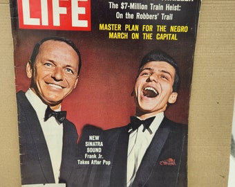 Vintage LIFE Magazine August 23, 1963 / Scotland Yard and Frank Sinatra Jr. / Master plan for the Negro march on the capital