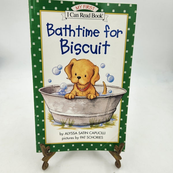 Vintage Book - My First I Can Read Book called Bath Time For Biscuit by Alyssa Satin Capucilli   1998