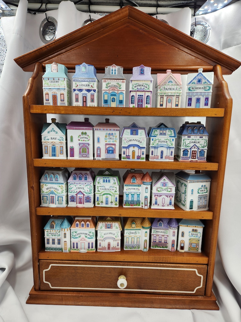 Vintage From 1989 The Lenox Spice Village Each spice jar and rack sold separately See below for more notes image 1