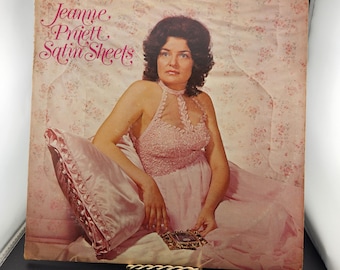 Vintage LP Vinyl Record Album Size 33 RPM / Jeanne Pruett Satin Sheets / Cover has wear / 1973 / See below for notes