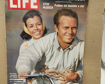Vintage LIFE Magazine July 12, 1963 / Conservatives take G.O.P. Lead The Goldwater Rush / Steve McQueen Problem Kid becomes a star