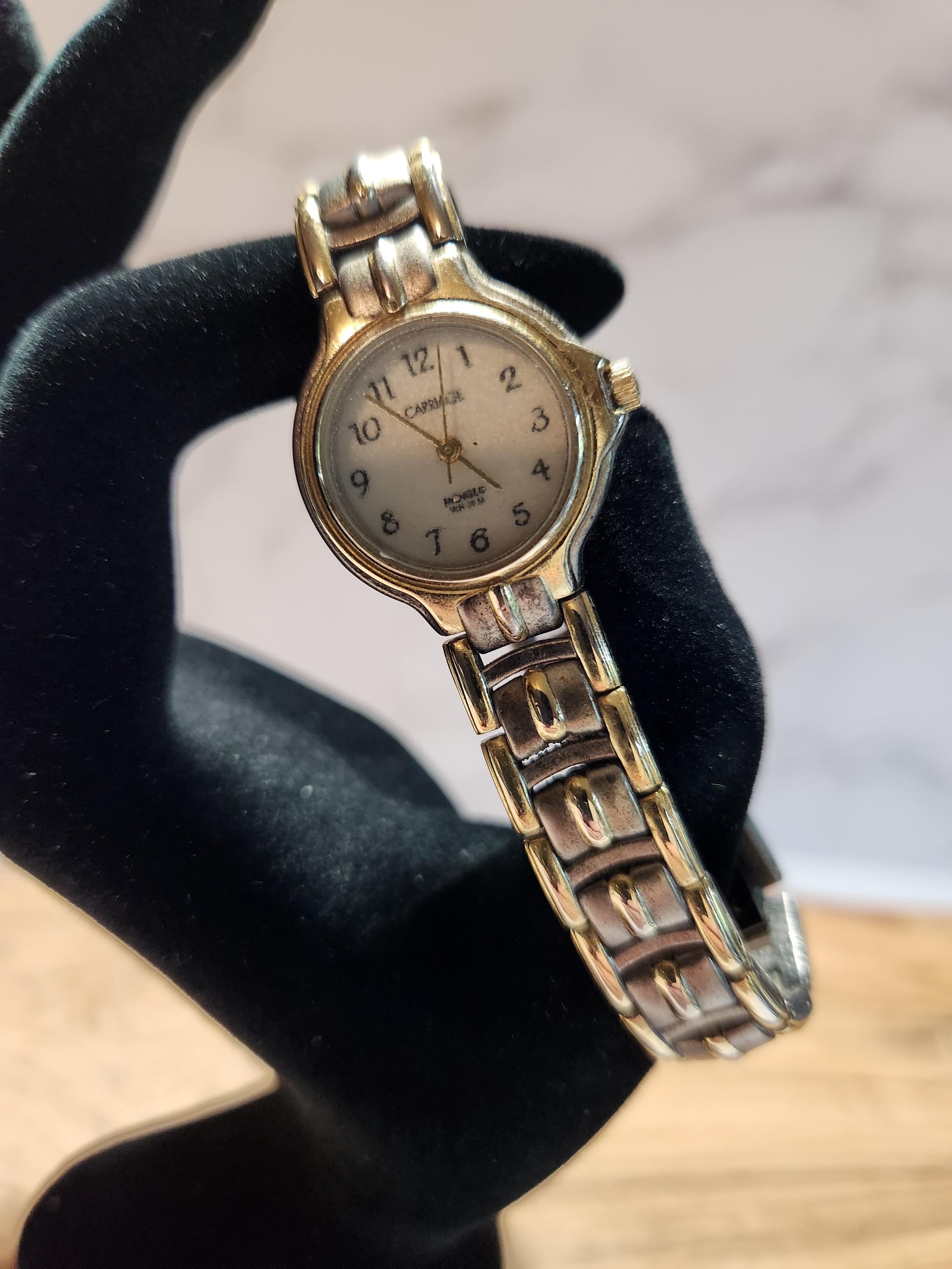 Timex Carriage Vintage Watch Silver Tone Stretch Band! Gold Hands & Numbers! ⌚ il_fullxfull.5971147905_9p3b.jpg main image 2