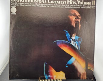 Vintage LP Vinyl Record Album Size 33 RPM / David Houston Greatest Hits Volume II / 1971 / Cover has wear / See notes