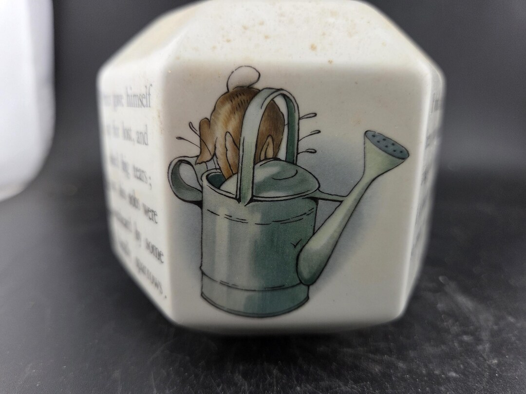 Vintage Wedgewood Peter Rabbit Hexagonal Coin Bank - NO BOTTOM TAB ...