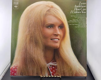 Vintage LP Vinyl Record Album Size 33 RPM / Lynn Anderson How Can I Unlove You / 1971 / Cover has wear / See notes below