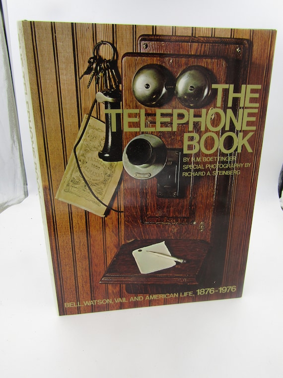 Vintage Book Called THE TELEPHONE BOOK History of the Etsy
