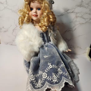 Vintage Collectible Porcelain House of Lloyd Doll - Alexa Leah Christmas Around the World - Beautiful and in excellent condition - doll only