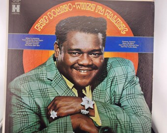 Vintage LP Vinyl Record Album Size 33 RPM / Fats Domino When I'm Walking / Cover has wear / 1969 / See below for notes
