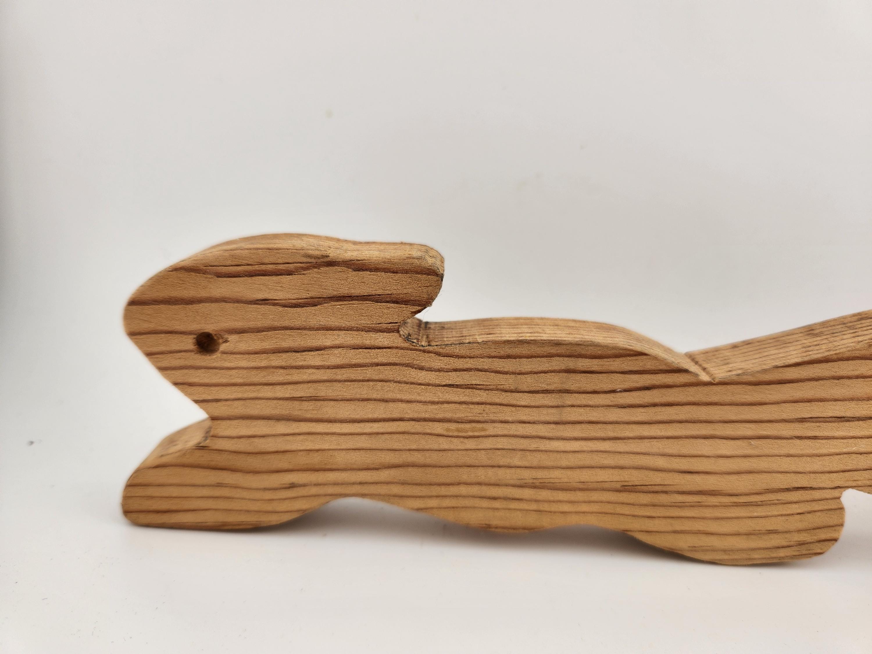 Squirrel Rack Vintage Carved Wooden Squirrel Oven Rack Pull / Hold Tail and Use Back ...