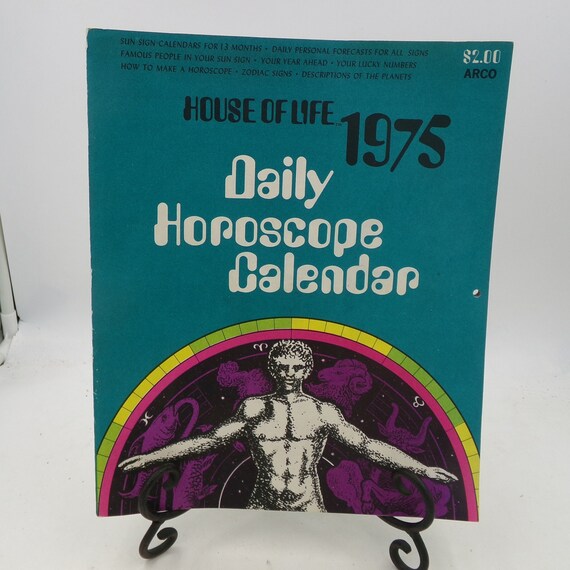 Vintage Collectible Calendar From 1975 From House of Life Daily Horoscope Calendar - Etsy vintage-collectible-calendar-from-1975-from-house-of-life-daily-horoscope-calendar-etsy