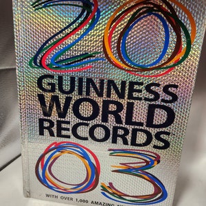 Vintage Book  - 2003 Guinness Book of World Records with over 1,000 amazing new records