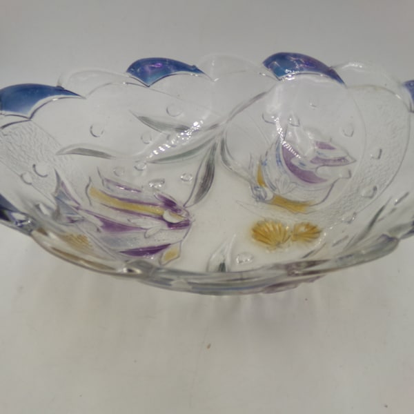 Fish Shaped Glass Bowl Etsy