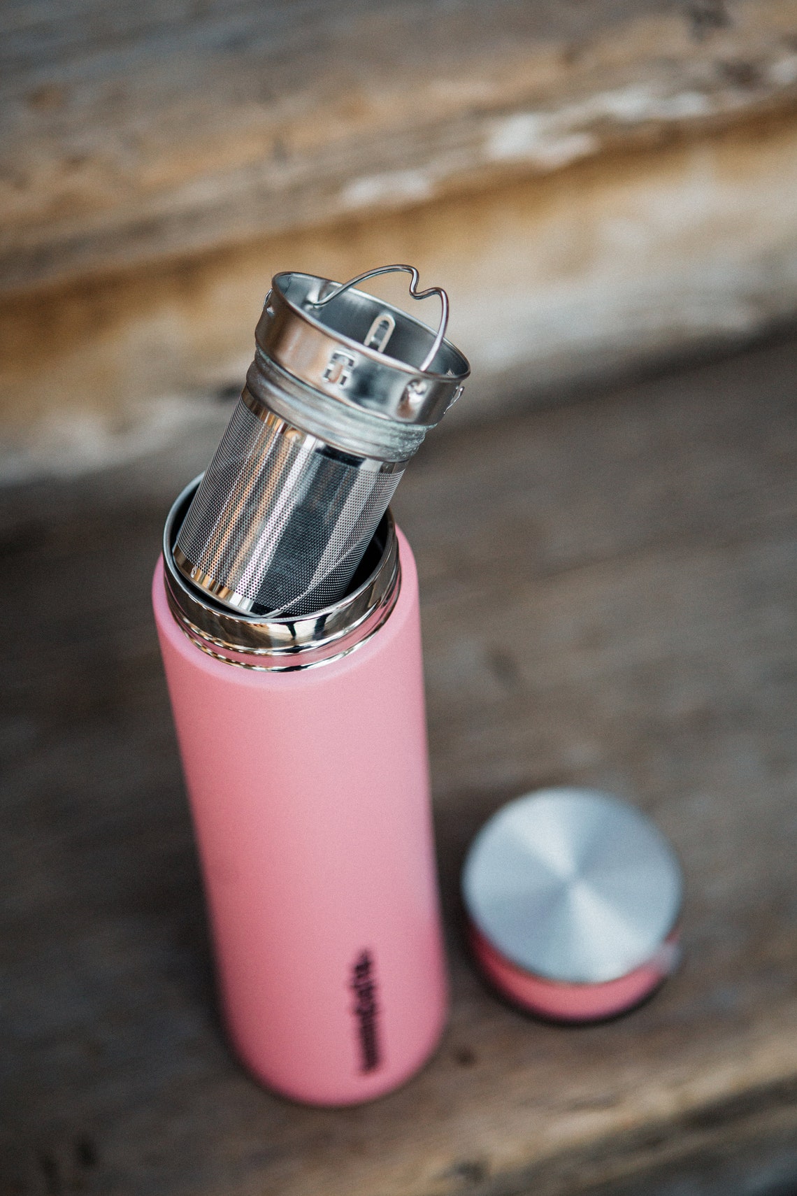 Pink Tea Infuser Bottle Tea Travel Mug Loose Leaf Tea Tea Etsy