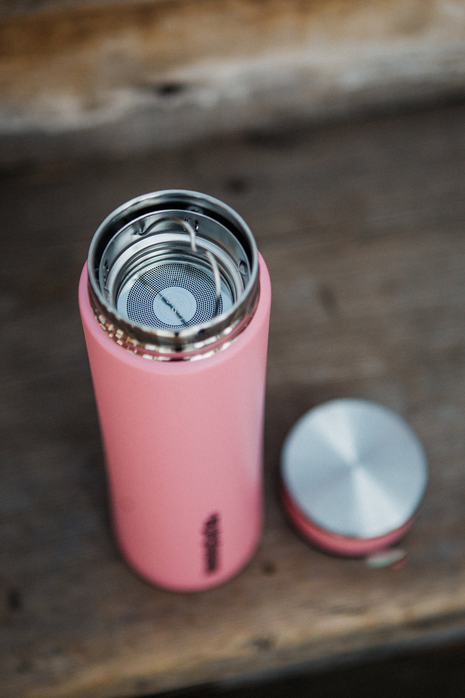 Pink Tea Infuser Bottle Tea Travel Mug Loose Leaf Tea Tea Etsy