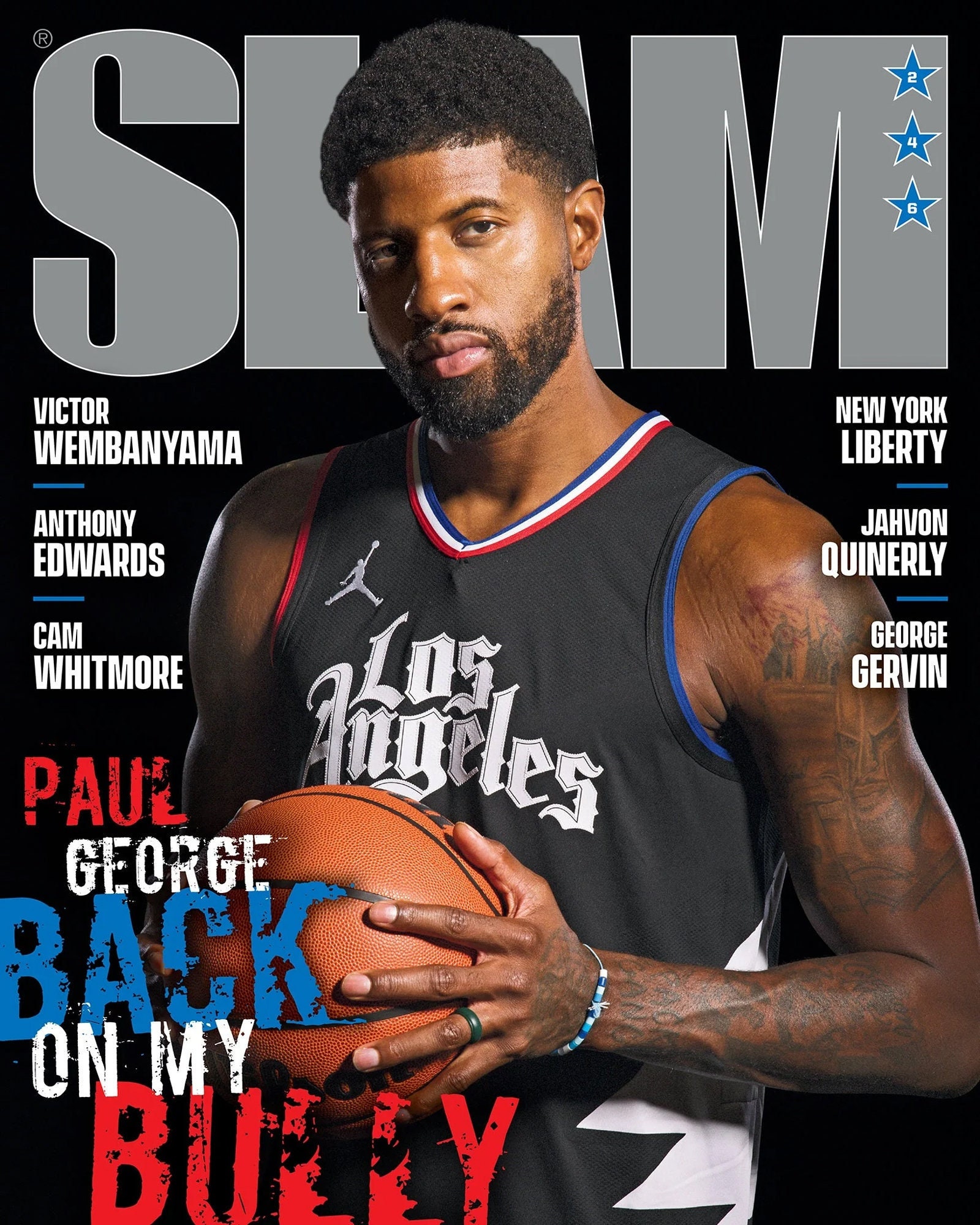 Slam Magazine Issue 77 Allen Iverson Popular Basketball Magazine Grunge  Look T S