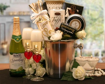 Romantic Evening For Two Gift Basket