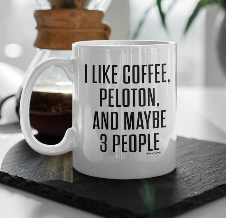Introvert Coffee Lover Peloton Mug Spinning Gift Sarcastic