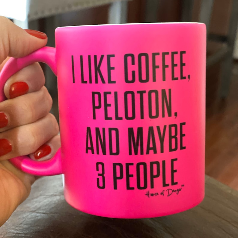 Introvert Coffee Lover Peloton Mug Spinning Gift Sarcastic