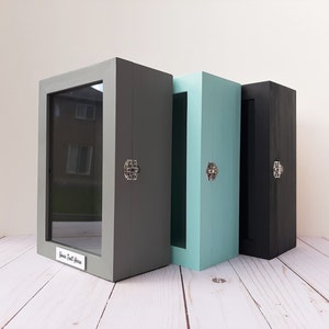 Vitrine Shadow Box, boîte à souvenirs de mariage, cadeau de remise des diplômes pour elle, cadre personnalisé, cadeau maman de sa fille, souvenirs de famille, appartement image 2