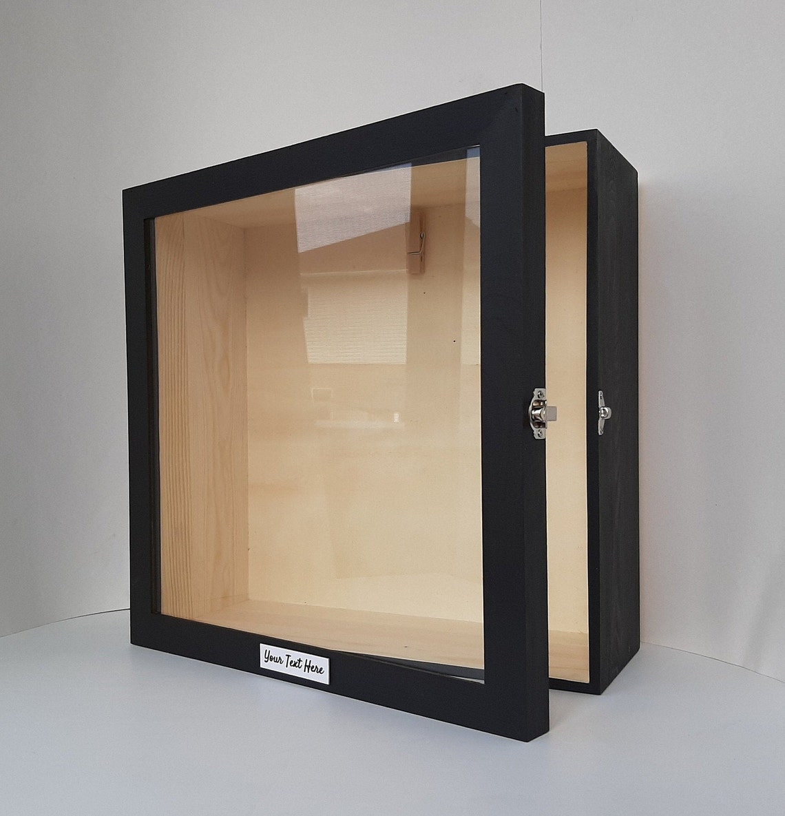Large Extra Deep Wooden Personalized Shadow Box Frame With Etsy UK
