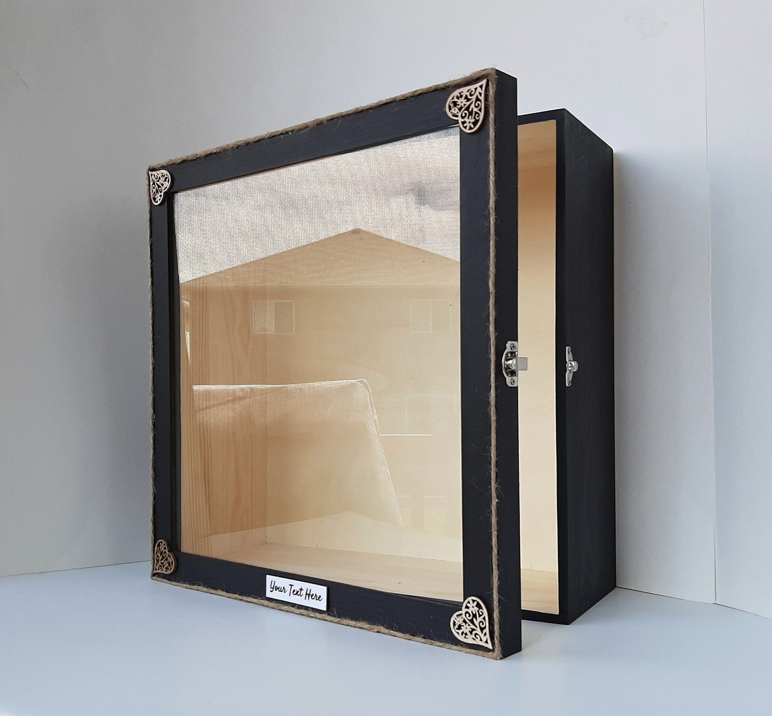 Large Extra Deep Empty Shadow Box Frame Display Case Glass Etsy