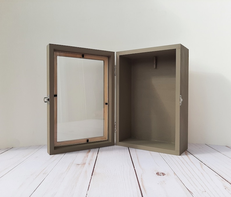 Vitrine Shadow Box, boîte à souvenirs de mariage, cadeau de remise des diplômes pour elle, cadre personnalisé, cadeau maman de sa fille, souvenirs de famille, appartement image 8