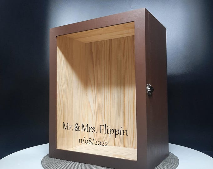 Shadow Box 20x16 Rustic Large Window Box Display Box Picture Frame Deep ...