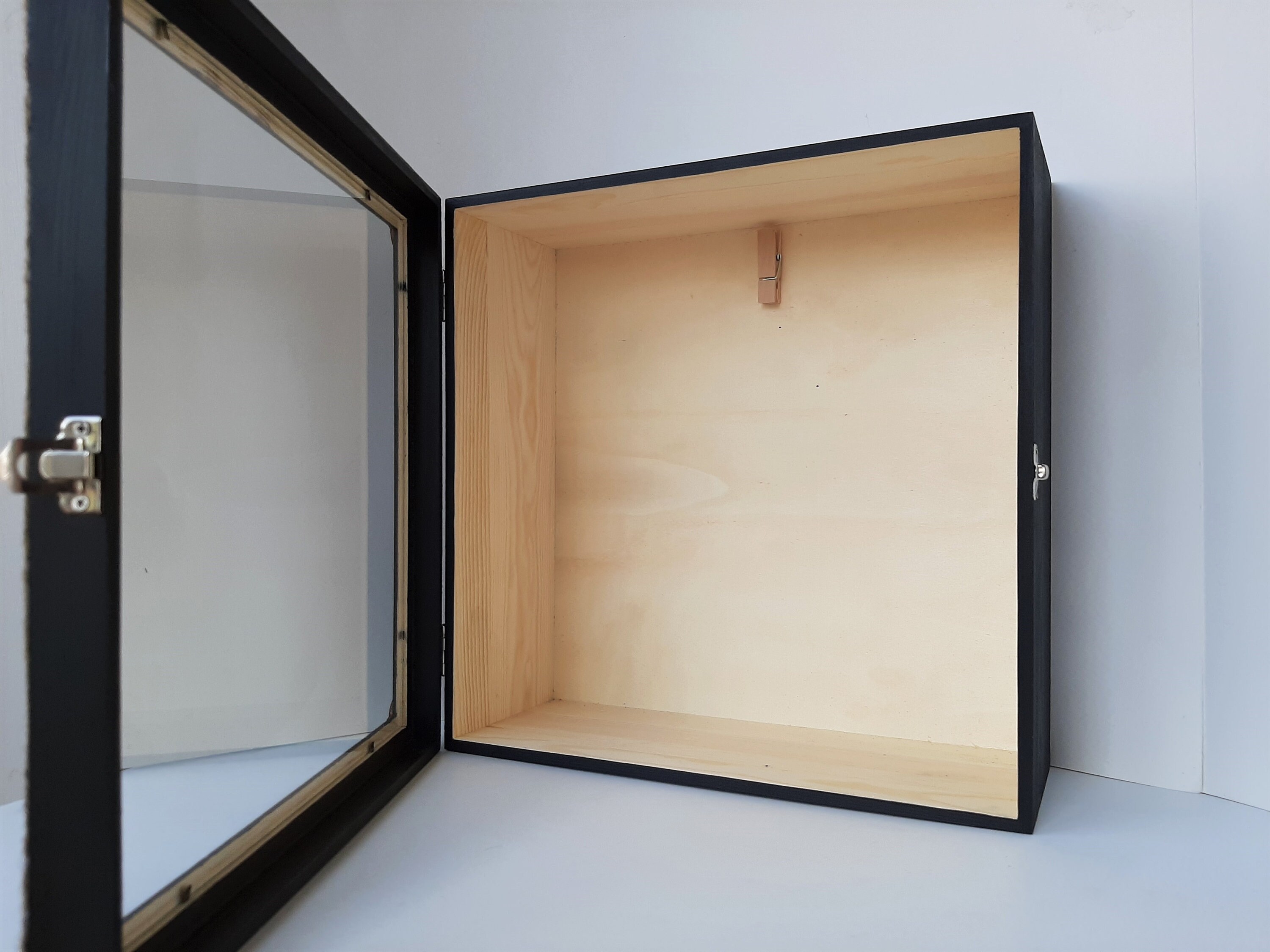 Large Extra Deep Empty Wooden Personalized Shadow Box Frame With Glass ...