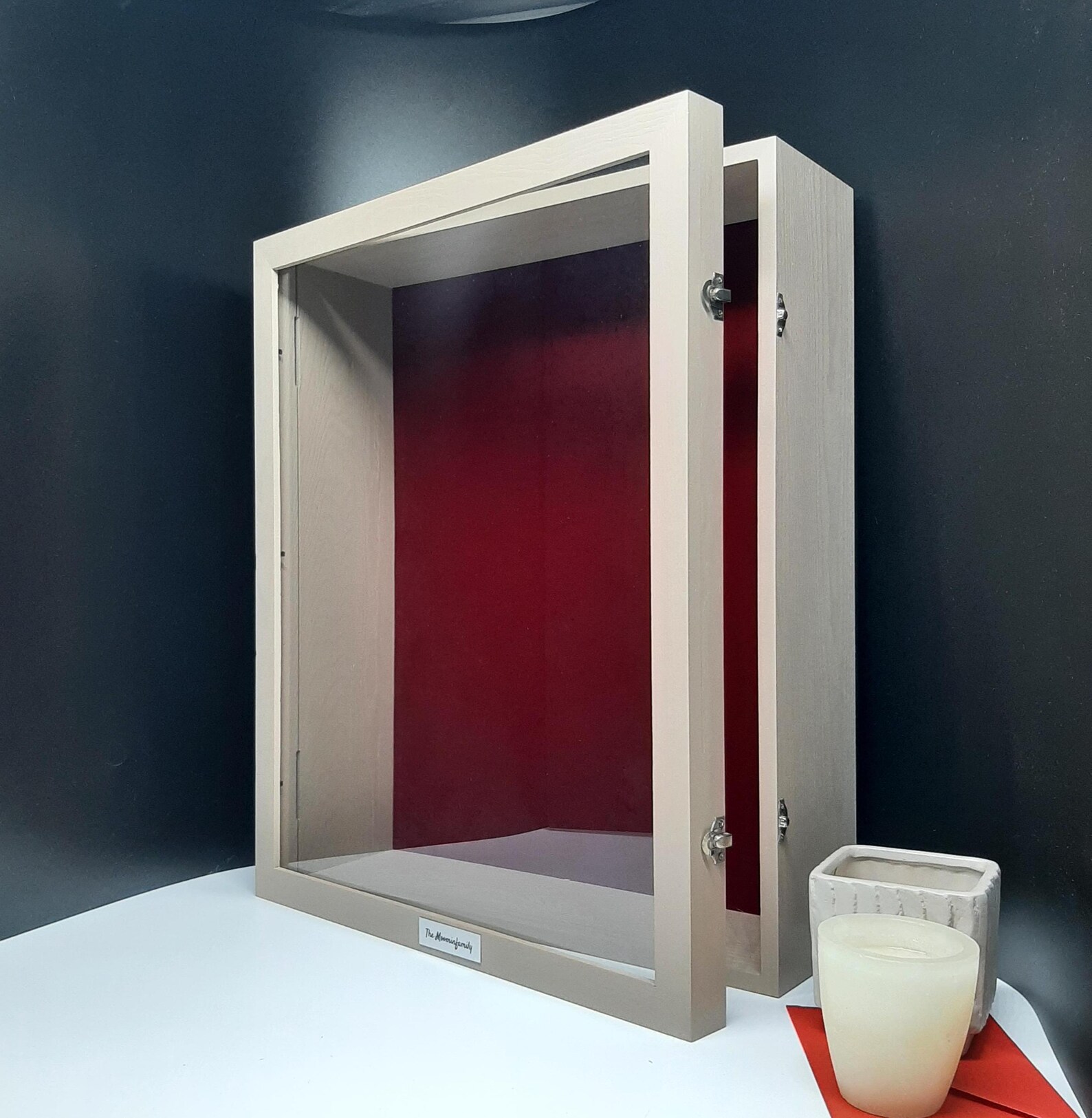 Large Extra Deep Shadow Box Frame With Glass, Memory Box, Display Case ...