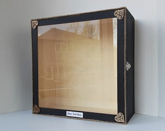 Personalized Wedding Shadow Box Frame for Couples, Memory Keepsake Box for Bride and Groom, Wooden Anniversary Gift for Married People