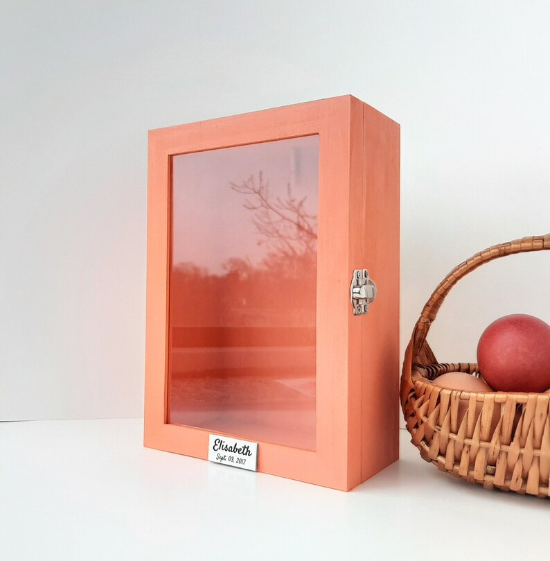 Vitrine Shadow Box, boîte à souvenirs de mariage, cadeau de remise des diplômes pour elle, cadre personnalisé, cadeau maman de sa fille, souvenirs de famille, appartement image 6