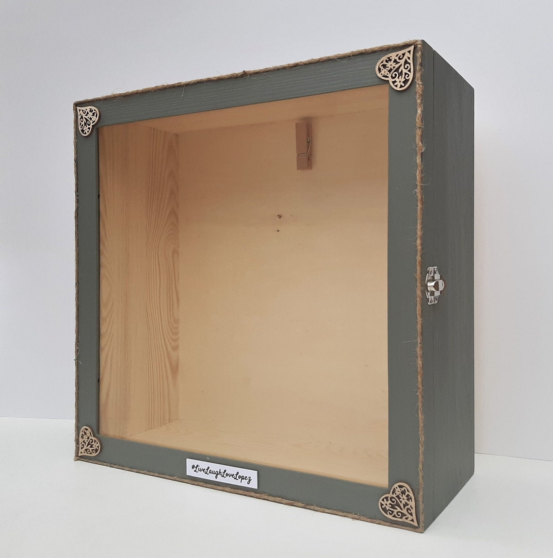 Large Extra Deep Wooden Personalized Shadow Box Frame With Etsy Canada