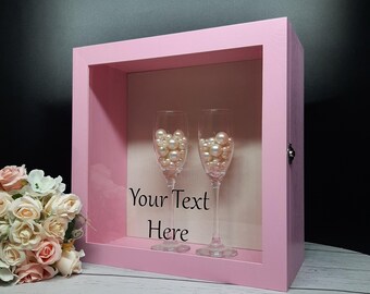 12x12 Personalized Wedding Day Gift for Couple, Keepsake Shadow Box for Wedding Day, Memory Keepsake Gift for Bride and Groom, Newlywed Gift