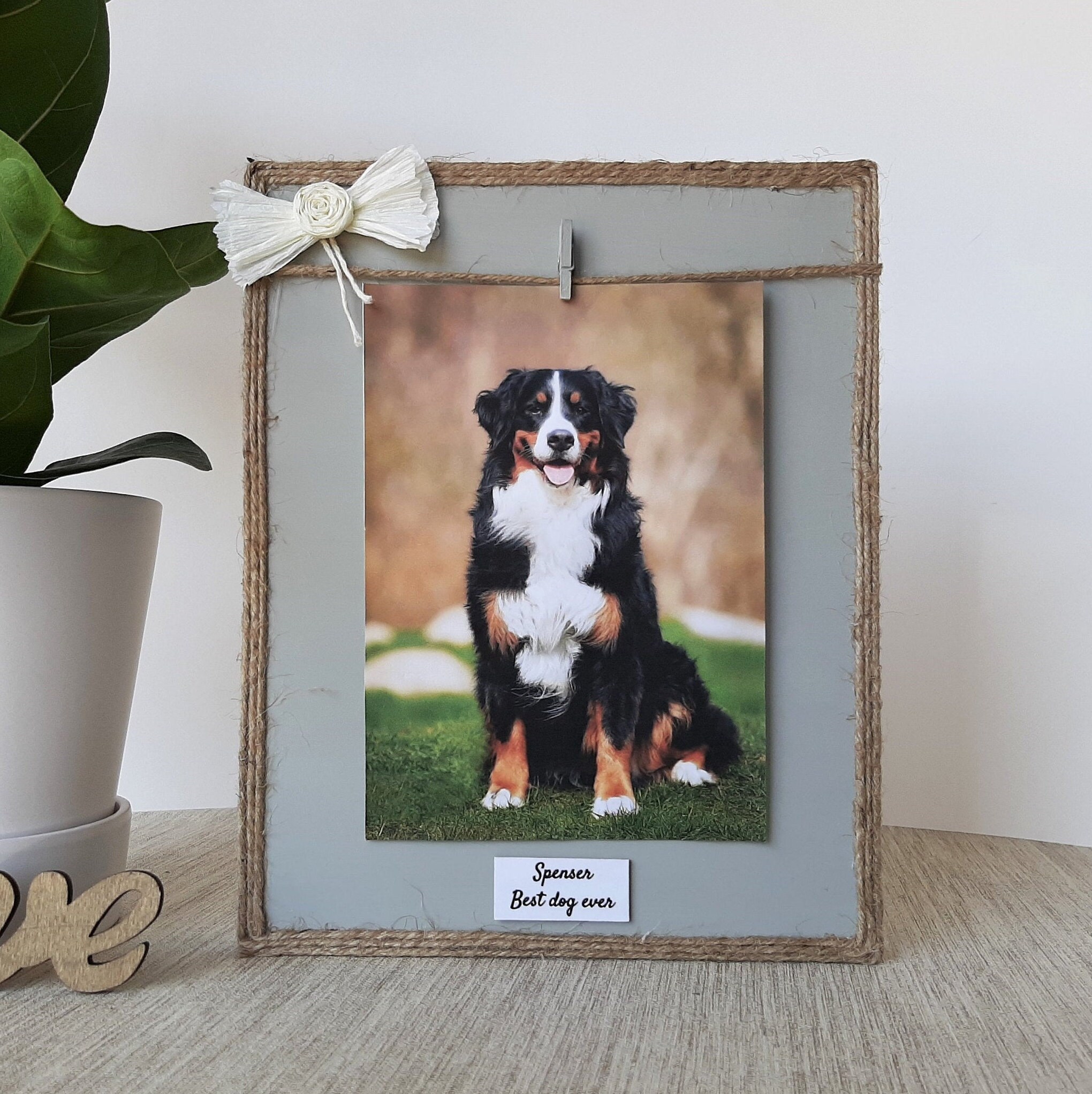 Personalized Pet Picture Frame Custom Dog Lovers Gift Cat Etsy