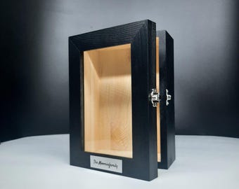 Small Extra Deep Personalized Shadow Box Frame, Display Case, Memory Box, Wedding Gift Wood, Mothers Day Gift for Grandma, Fathers Day Gift