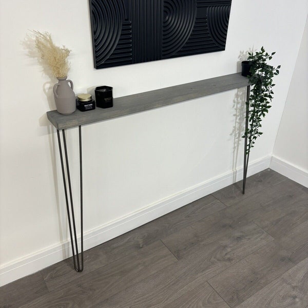 Rustic Radiator Cover With Hairpin Legs | Radiator Shelf | Console Table