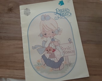 His Name Is Jesus Vintage Precious Moments Framed Cross Stitch 0121 Cross Stitch Fiber Arts Aloli Ru