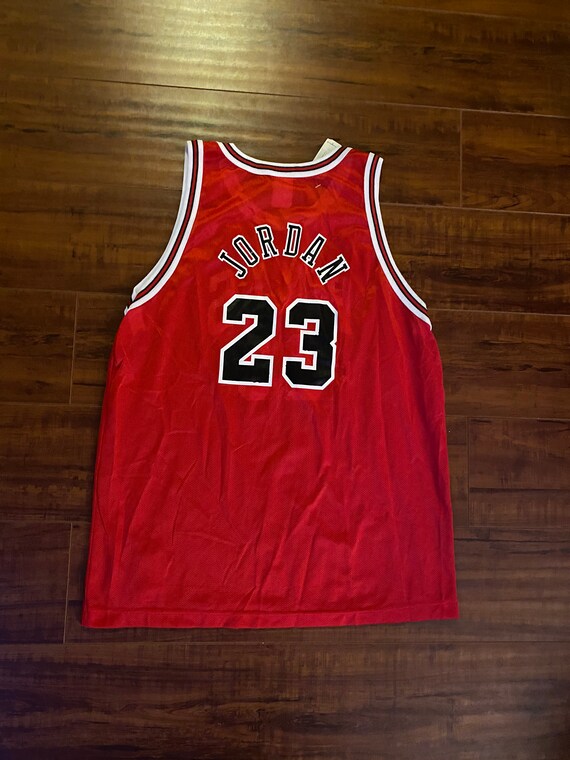 Vintage Champion NBA Chicago Bulls Jersey Jordan Late 1990s Size Large