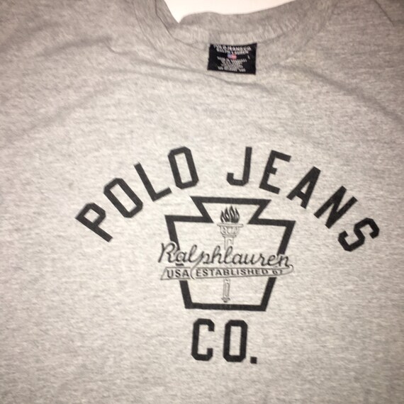 Vintage 90s Polo Ralph Lauren Graphic T-shirt - M… - image 2