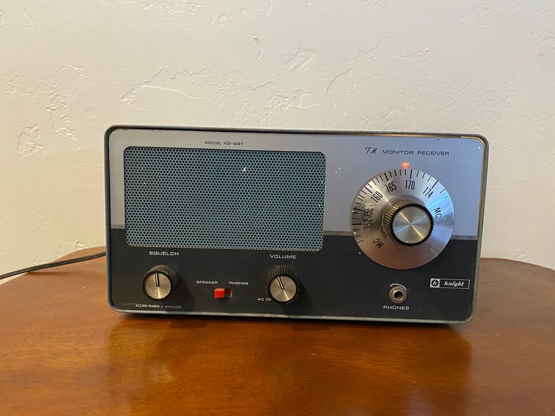 Vintage 1965 Knight KG-221 FM VHF Superheterodyne Monitor Receiver - Etsy
