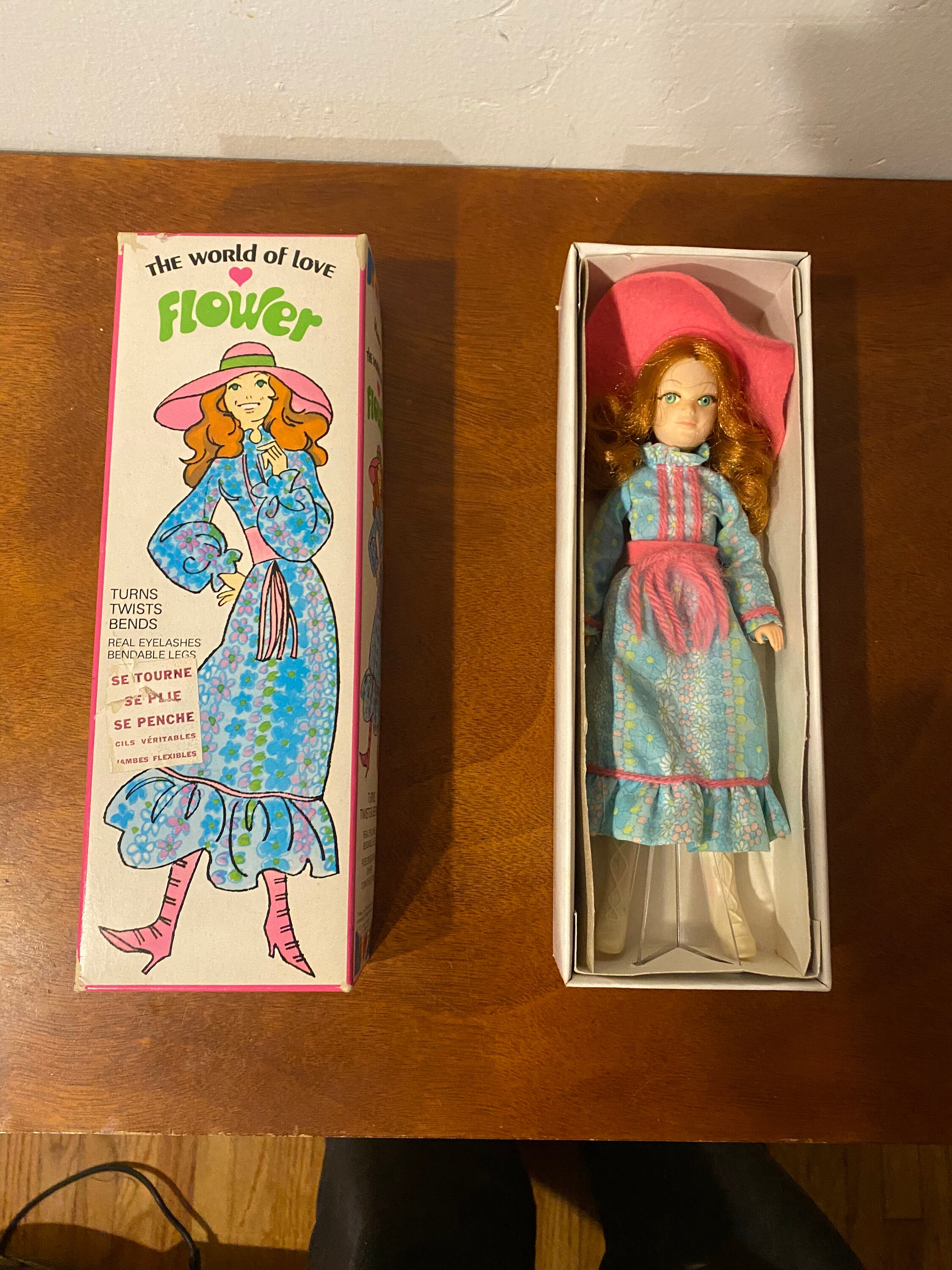 Vintage 1971 HASBRO The World of Love Flower Doll w/ Box Etsy