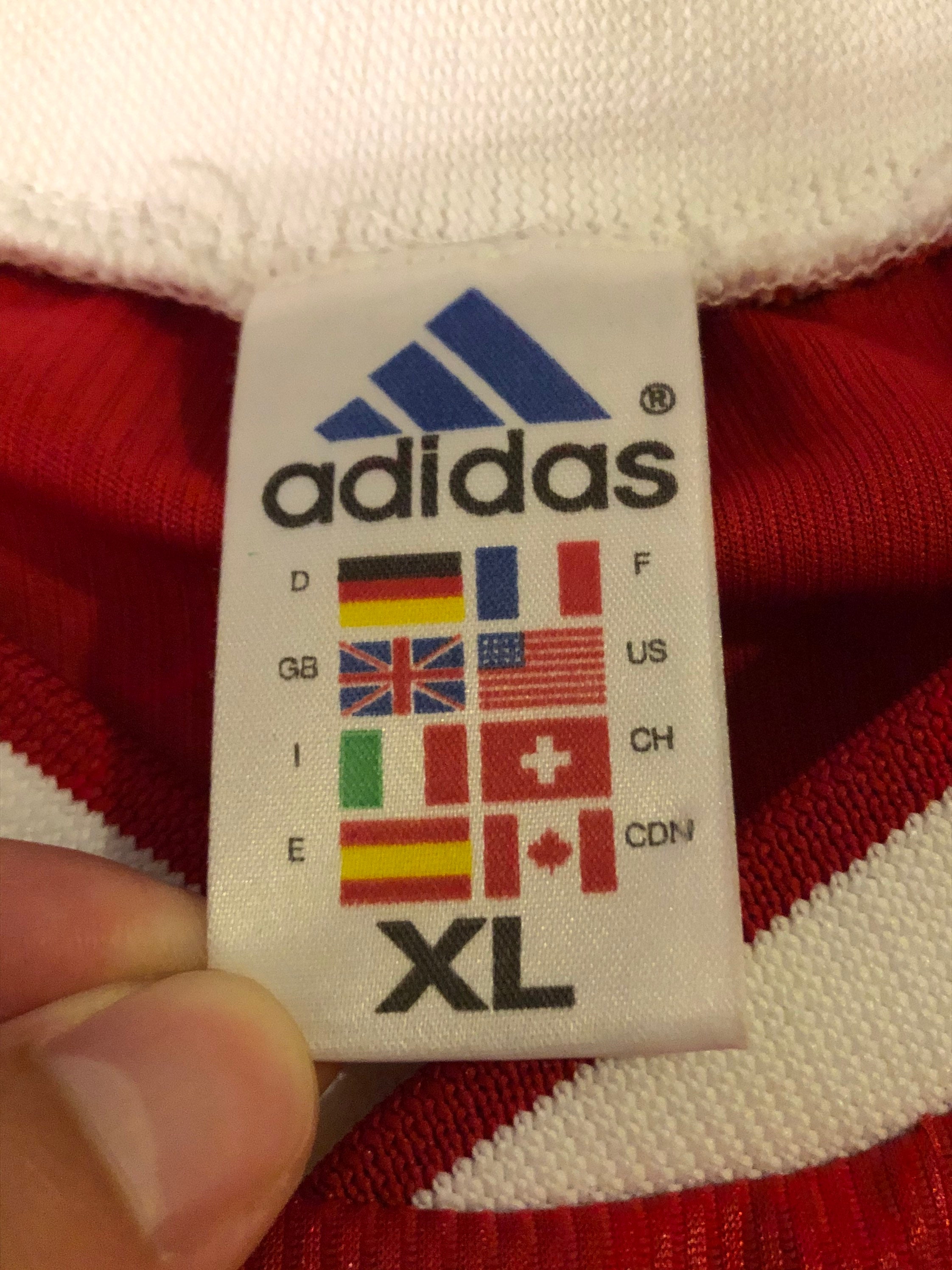 Vintage ADIDAS 90s Football Soccer Jersey Shirt Red Mens Sz XL - Etsy UK