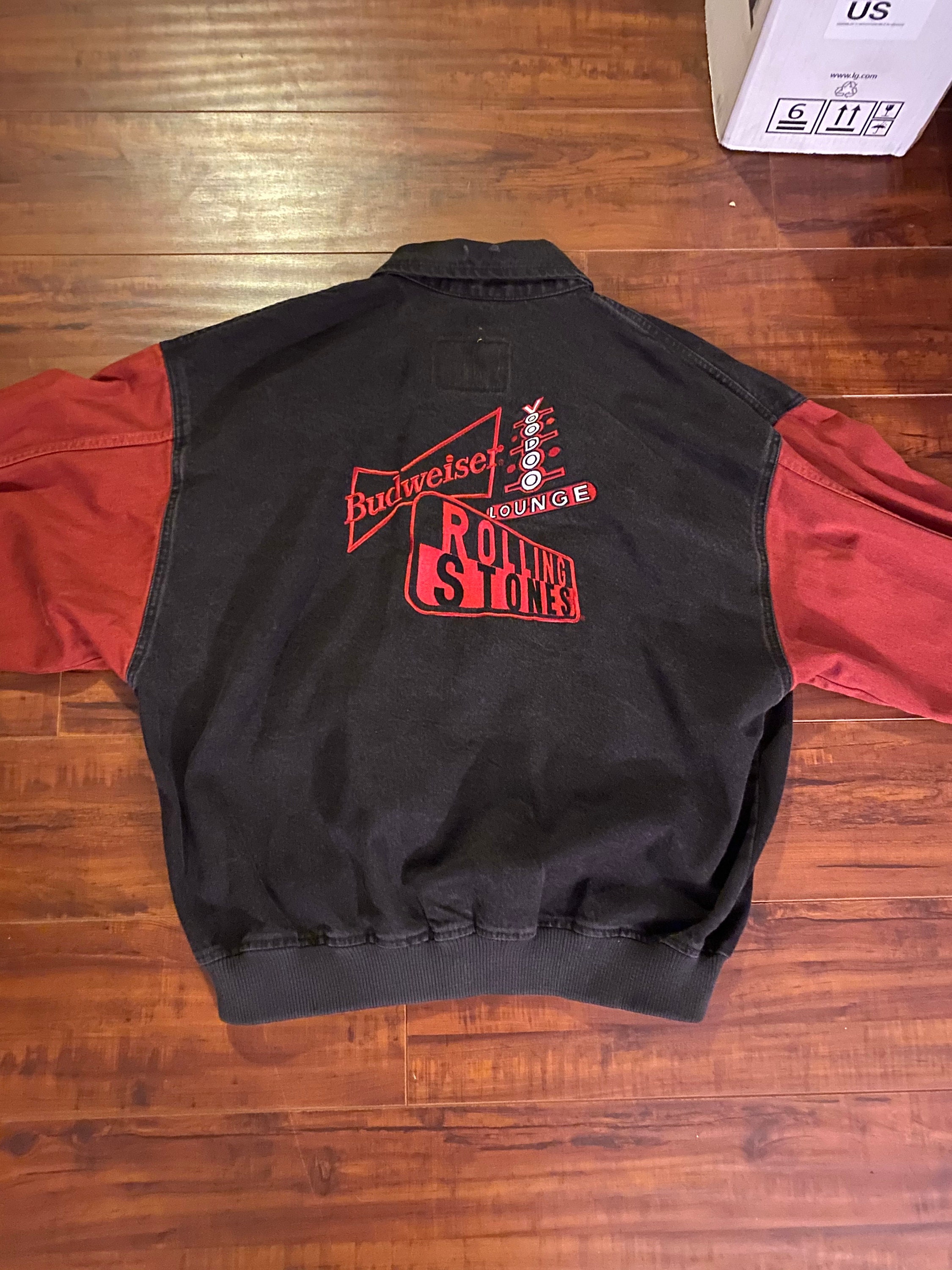 vintage Budweiser gray jacket