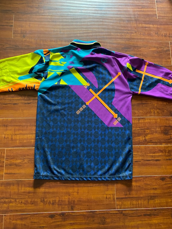 Vintage Lotto Soccer Goalie Multi Color Jersey - … - image 4