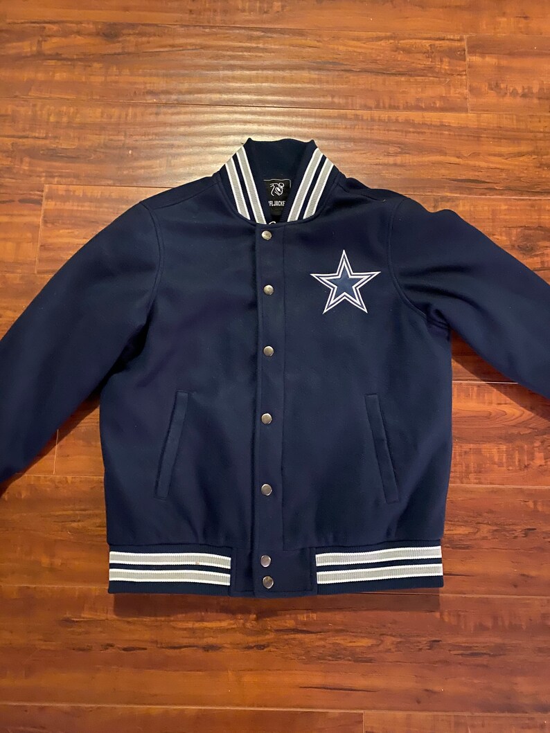 Vintage NFL Dallas Cowboys Bomber Varsity Letterman Jacket &hellip;