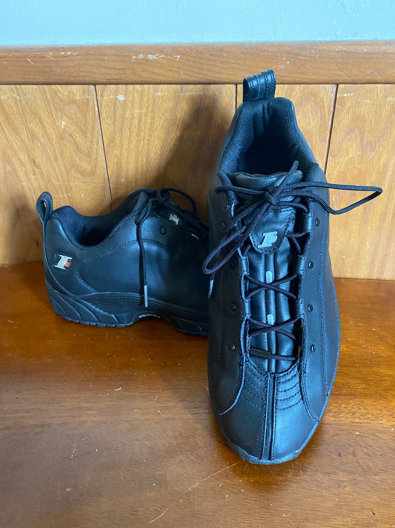 VTG 90s Reebok DMX Iverson III 3 The Answer Black Leather Shoes Men's size 10.5