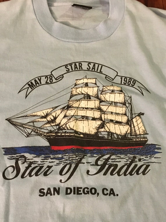 Vintage 1989 Star of India Star Sail San Diego CA… - image 2