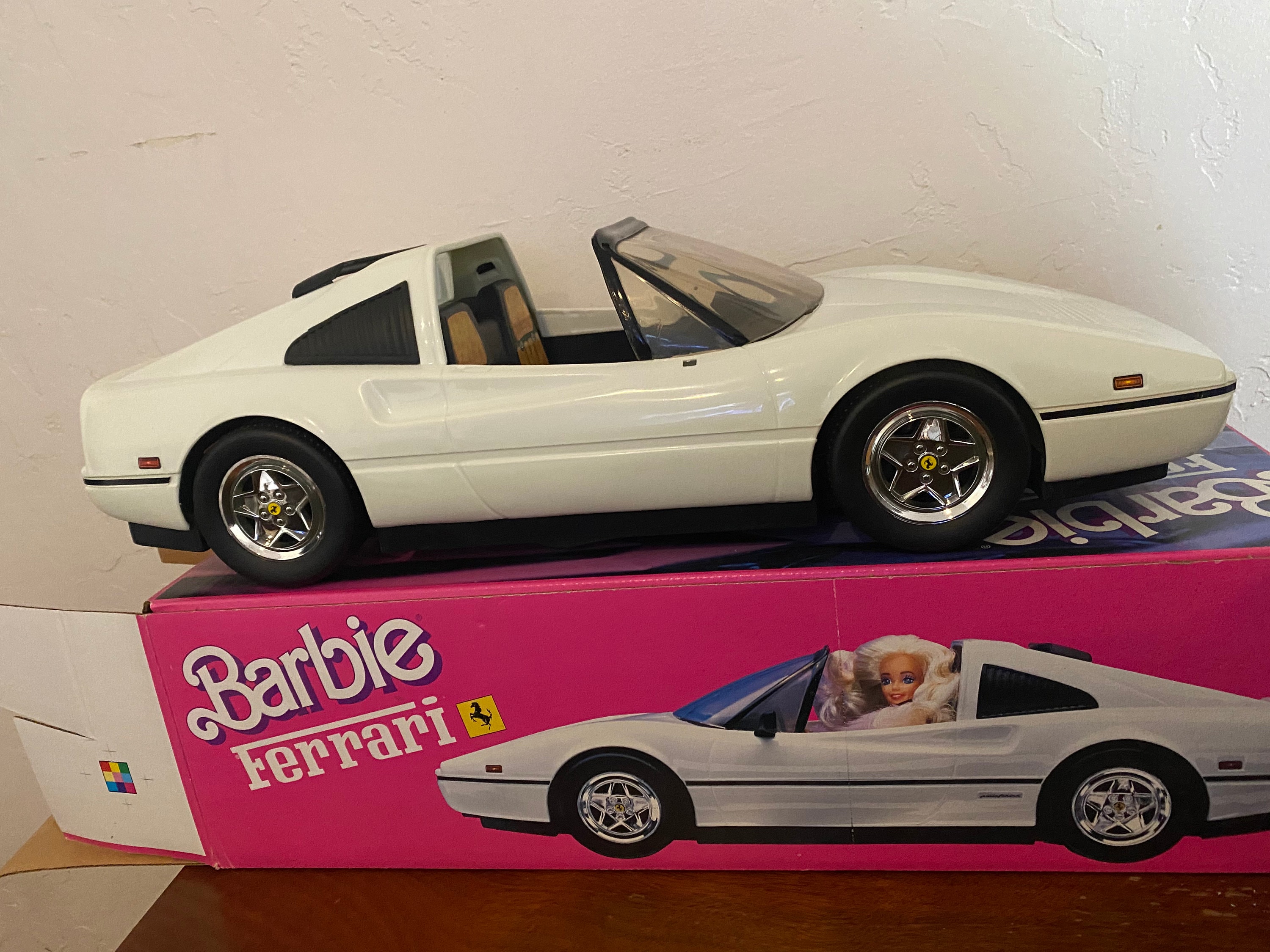 precedent Barcelona slaaf VERY RARE 1988 Barbie Ferrari White Toy Car Mattel 3564 W/ - Etsy